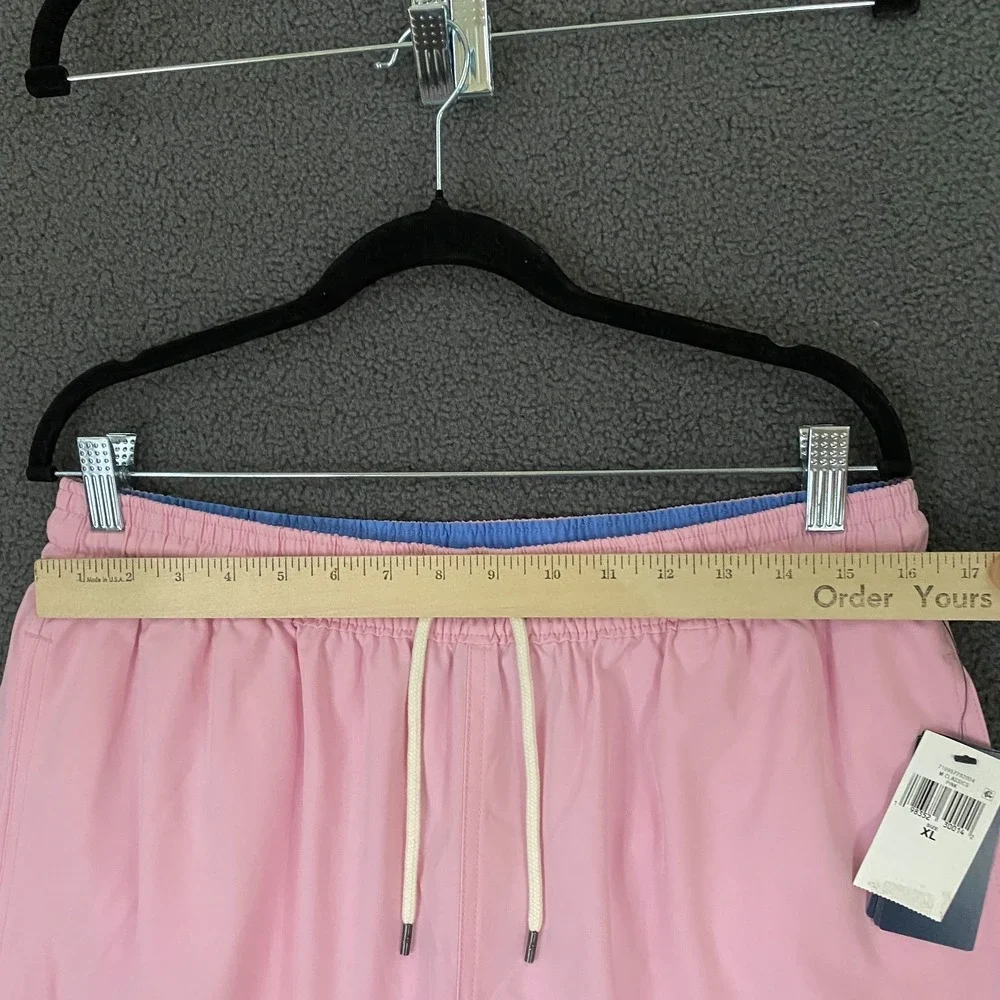 Polo Ralph Lauren 5.75 Inch Traveler Classic Swim Trunk Men XL Pink Pony Stretch